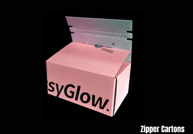 Cosmetic Zipper shipping carton