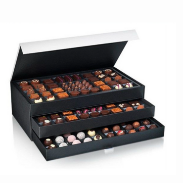 Coffret de chocolat de luxe à trois couches