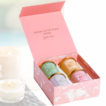 4 units scented candle gift box