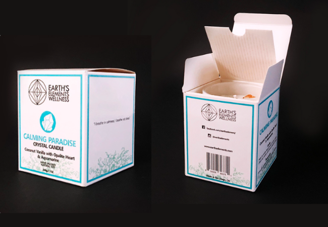 Scented candle foldable package