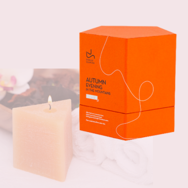 creative pentagon design candle box