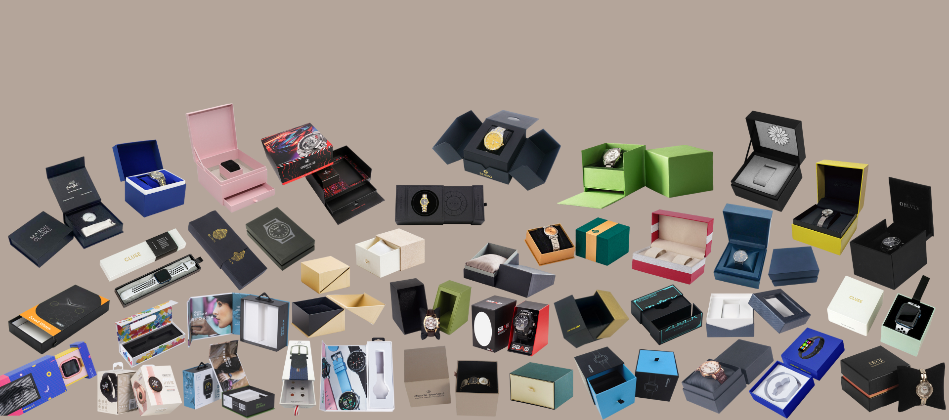 Watch packaging boxes creative designs