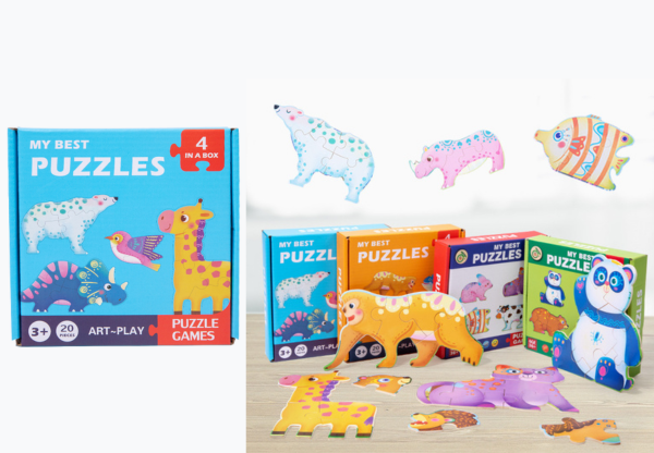 Puzzle e confezione per neonati e bambini piccoli