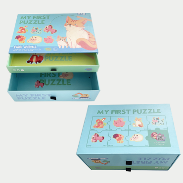 Boîtes de rangement pour puzzles et cartons