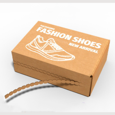 zipper kraft shoes shipping box