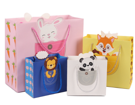 animal design kids shopping bag