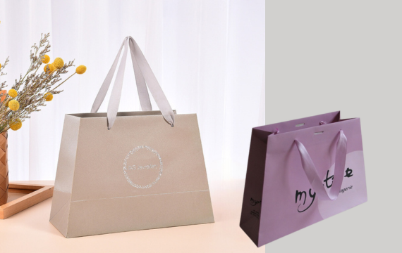 special design ladder shape paper bags