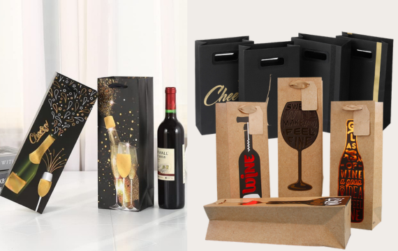 wine carrier paper bags