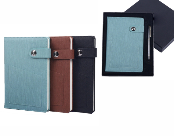 Business Hardcover Pu Planner Jahit Jurnal Notebook Tersuai