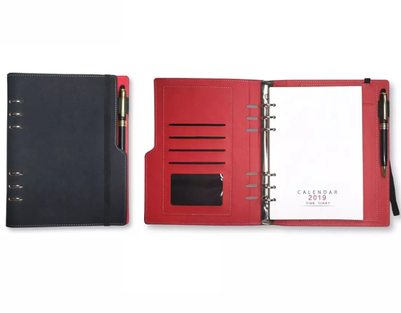 Carnet calendrier en PU avec stylo