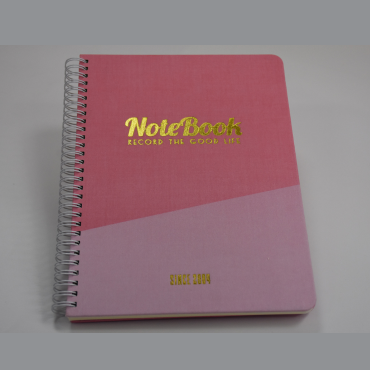 carnet de notes printemps avec logo doré