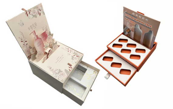 two layers skin care luxury packaging box