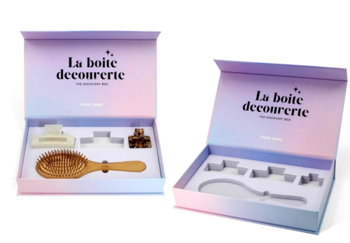 boîte d'emballage d'accessoires pour cheveux peigne