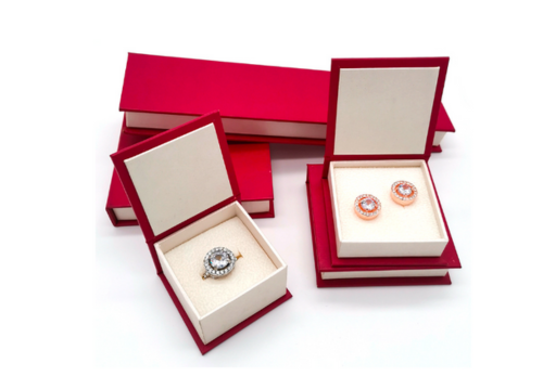 ring jewelry set packaging flip paper box