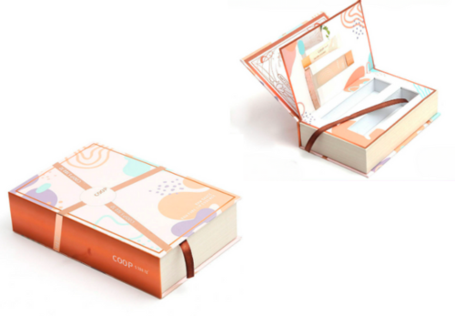 bookshaped skincare cream packaging box