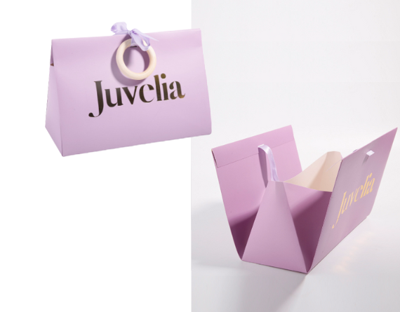 cincin dan reben kotak hadiah mudah alih dan lipat