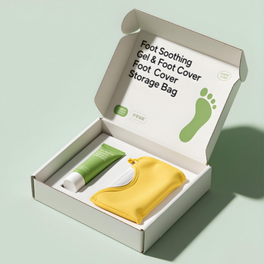 Foot smoothing Gel set mailer box packaging