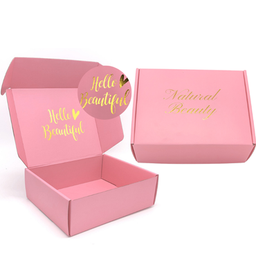 Gold stamping Logo cosmetic mailer box