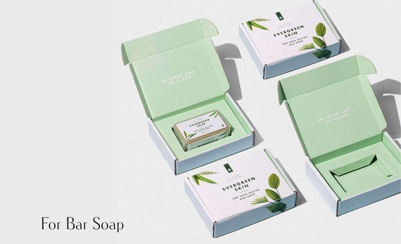 Mailer box for bar soap with insert