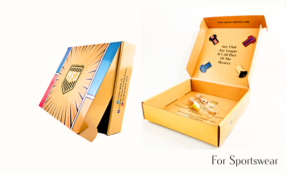 Shipping mailer box for sportswear