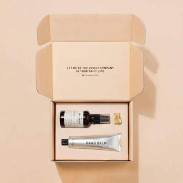 hand balm packaging mailer box