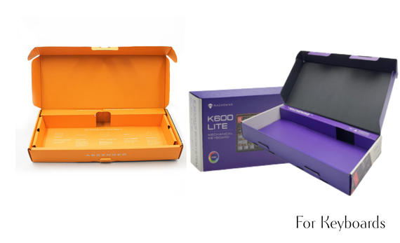 printed mailer box for keyboards