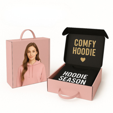 Saplı kapüşonlu sweatshirt ambalaj kutusu